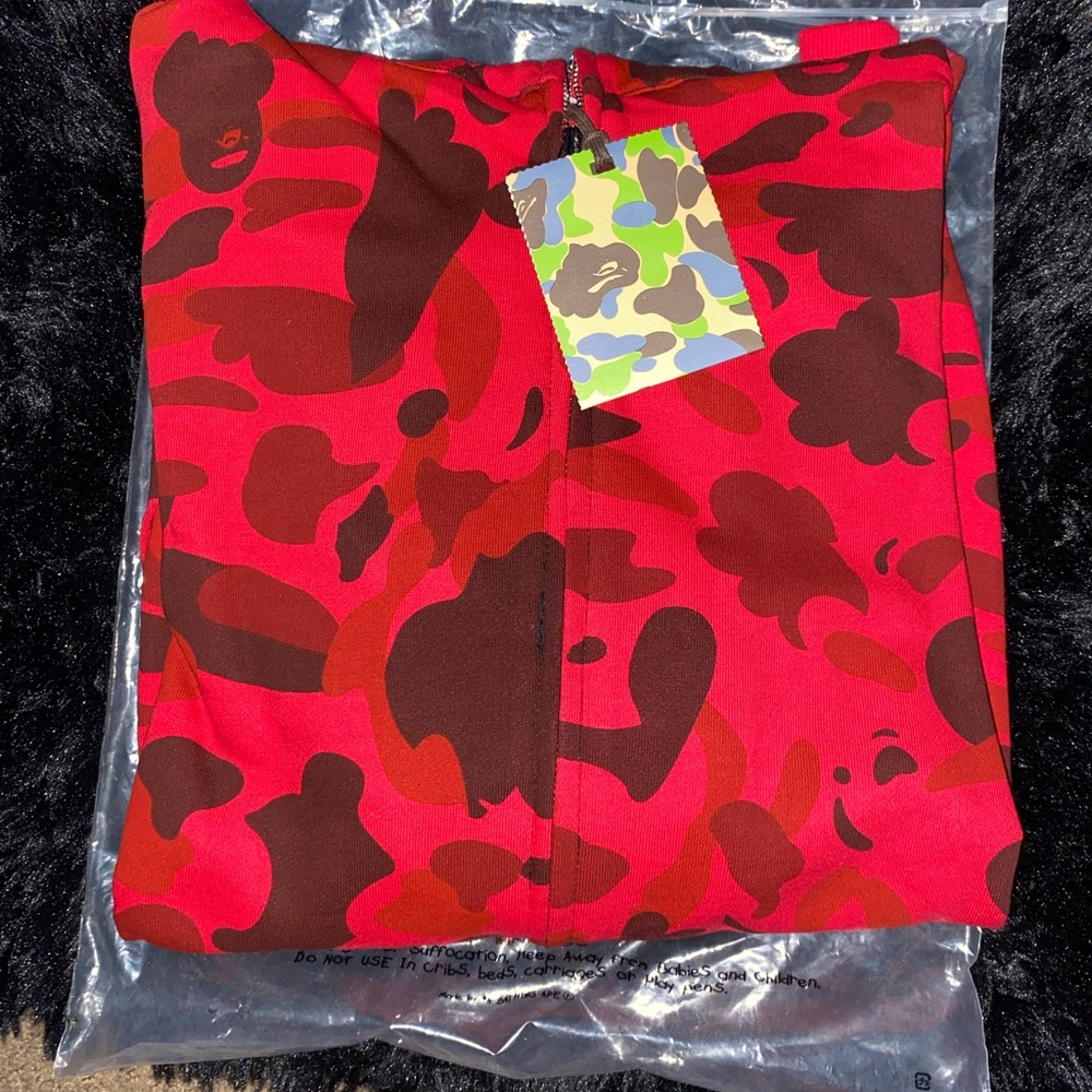 Bape Red Performance Jacket - Picture 2 of 4